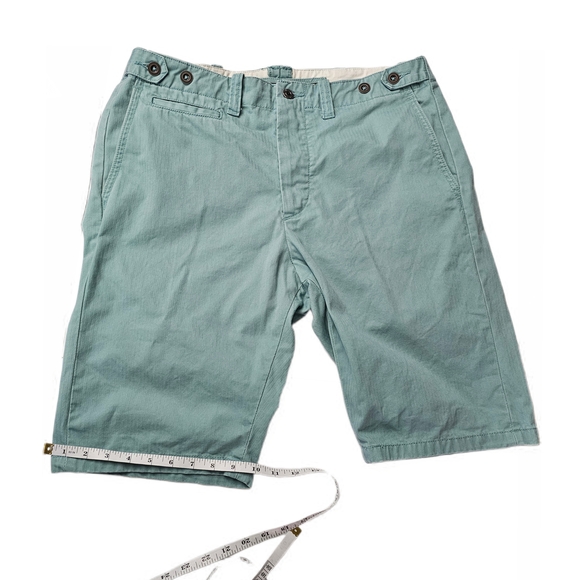 Levi's Men's Aqua Flat Front Cotton Shorts - Picture 13 of 16